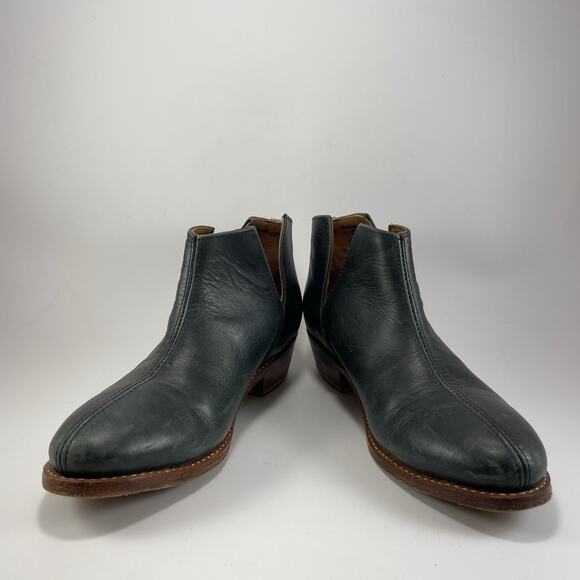 The Root Collective Lee Slip On Booties Womens Size 10 Black Leather Ankle - Picture 9 of 11